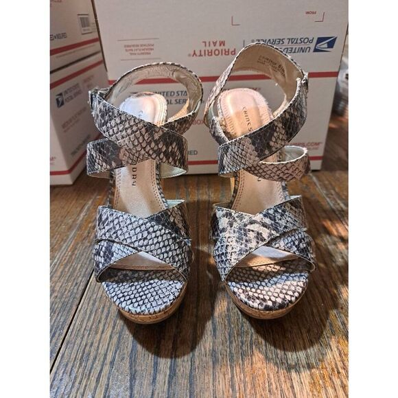 6.5M Chinese Laundry Z-Gumdrop Cork Platform Wedge Heel Open Toe Shoes Sandals - Picture 3 of 8